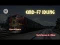 🚂 EMD-F7 Idling ⨀ Train Idling for 11 Hours - Dark Screen in 1 Hour ⨀
