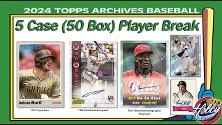 2024 Topps ARCHIVES 5 Case (50 Box) Player Break #2 eBay 01/14/25