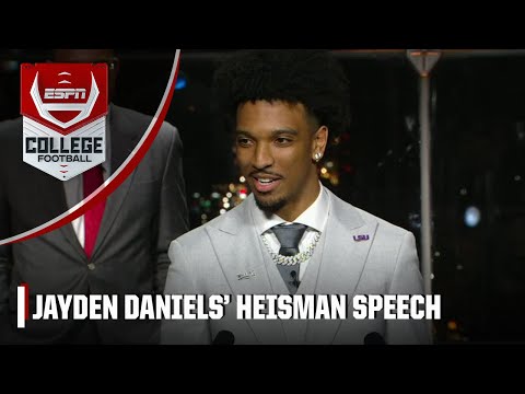 Jayden Daniels wins 2023 Heisman Trophy [FULL SPEECH & REACTION] ESPN