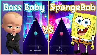 Dancing Road - Boss Baby VS SpongeBob - Coffin Dance Song (COVER) V Gamer