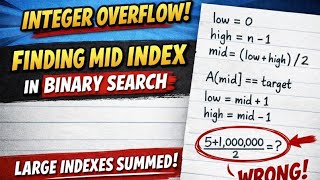 Tips: Overlooked issue while calculating mid index in binary search