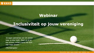 Webinar Inclusiviteit op jouw vereniging