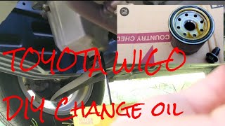 Toyota Wigo DIY change oil #fyp #diy #changeoil #robieamaofficial