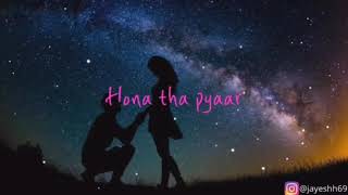 Hona tha pyaar | Atif Aslam | Official Karaoke instrumental