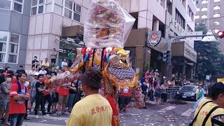 107新莊地藏庵恭祝文武大眾老爺聖誕正日遶境~(中港區)【新莊伍安金獅團-神將團＆中港區值年爐主神轎車】