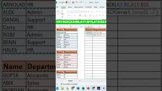 Stack Data in Seconds with VSTACK Formula in Excel!