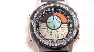 Vintage Pulsar by Seiko Digital Quartz Watch Chronograph Alarm Day Date Month Year Rotating Bezel