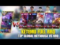 KETEMU FULL RRQ + REAKSI BANG XINNN ! MATCH PANAS TOP GLOBAL HAYABUSA VS RRQ ! Mobile Legends !