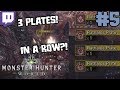 3 PLATES IN A ROW?!? | BEST OF Monster Hunter: World Twitch Highlights! #5