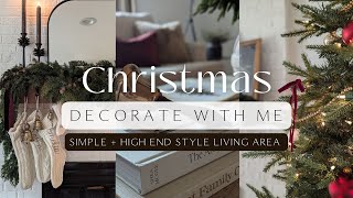 Christmas Decorate with Me 2024 /  Living Room Holiday Decorating / Christmas Tree Decorating