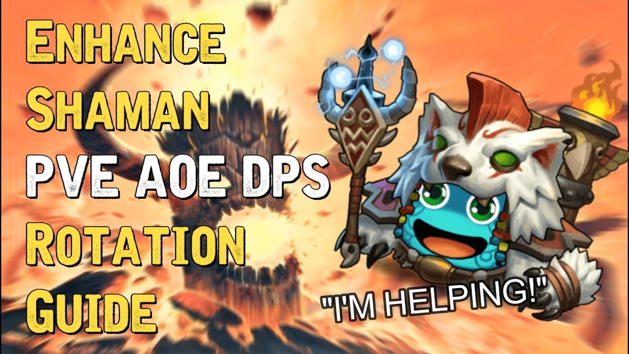 Classic WoW Enhancement Shaman AOE DPS Rotation Guide - YouTube