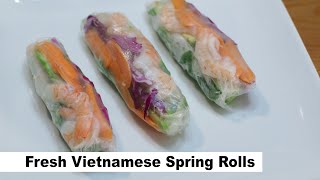 How to Make Fresh Vietnamese Spring Rolls | Summer Rolls | Easy Spring Roll Recipe | Gỏi cuốn