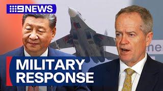 Australia condemns China's military response to Taiwan's new president | 9 News Australia