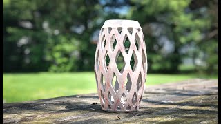 Laying Out and Carving a Lattice Vase or Luminary!  Day 23 Quarantine Distraction Video