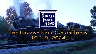 Nickel Plate Road 765: The Indiana Fall Color Train - 10/19/2024