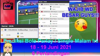 Prediksi Bola Malam Ini 18 - 19 Juni 2021/2022 - Mix Parlay | UEFA EURO 2020 | Inggris vs Skotlandia