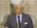 if a tyrant attacks do you not defend krishnamurti