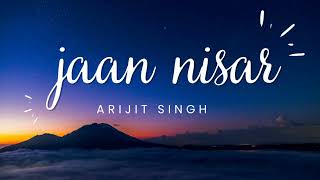 jaan nisar | arijit singh | Kedarnath | Sushant & Sara #arijitsingh #song #saraalikhan