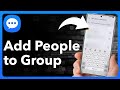 How To Add Someone To Group Text On Android