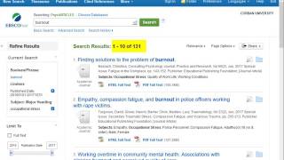 How to find Articles using PsycArticles