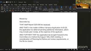 Committee of Adjustment - 18 Feb 2025