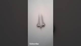 Nose Sketch - Nose Sketch Easy - Nose Pencil Drawing - How to Draw Nose Drawing #shorts