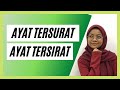 AYAT TERSURAT DAN AYAT TERSIRAT