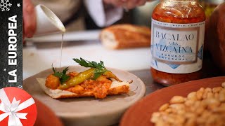 ¡Listo para servirse! Bacalao Langa a la Vizcaína