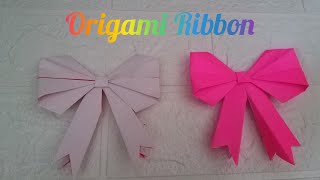 How To Make Origami Paper Ribbon Easy ? ~ Origami Fun Channel #Origami