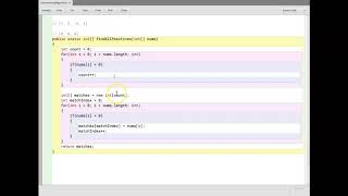 Common Array Algorithms: Find All Matches