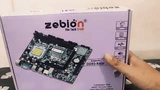 zebion motherboard G41   support DDR3RAM   @sawariyainfotech9346