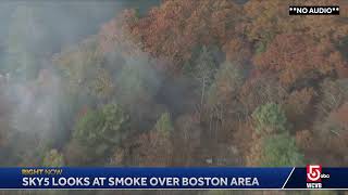 Sky5 looks at smoke over Boston area