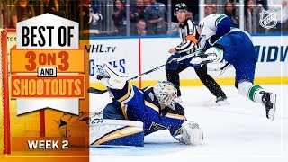 Best of 3-on-3 Overtime and Shootouts | Week 2 | NHL
