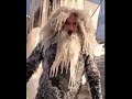 Michigan Surfer's Beard Turned Into Icicles, Surfing The Coldest Waves