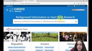 credo reference and background research