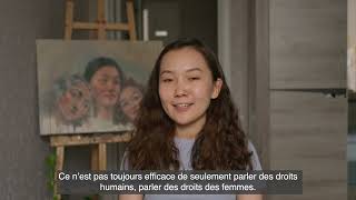 Aizat Ruslanova (French) | Changemakers: Stories of Young Human Rights Educators