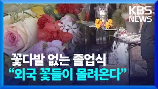 꽃다발 없는 ‘졸업식’…화훼 농가 ‘울상’ / KBS  2025.02.11.