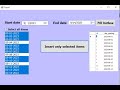 Visual Basic tutorial: Add days to listbox from period then insert them to SQL database in VB. net