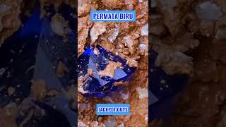 Kaya mendadak ni,temuan batu permata biru||seperti berlian biru #shorts#batupermata#blueshappire