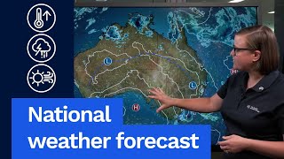 National Weather Forecast: Heatwaves continue, with severe storms for parts of the east