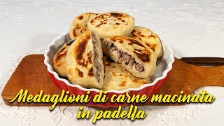 MEDAGLIONI DI CARNE MACINATA, IN PADELLA