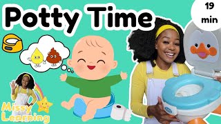 Learn To Potty Train | Potty Training for Toddlers | Learn First Words  | Toddler Learning Videos