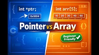 Pointer vs Array in C | Key Difference for Beginners & Interviews #programming #pointer #coding