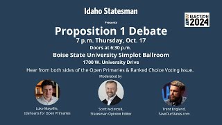 The Idaho Statesman’s Proposition 1 debate at Boise State University