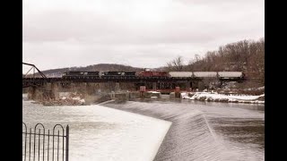 NS and CP Powered Loaded Grain Train on the Portland Secondary