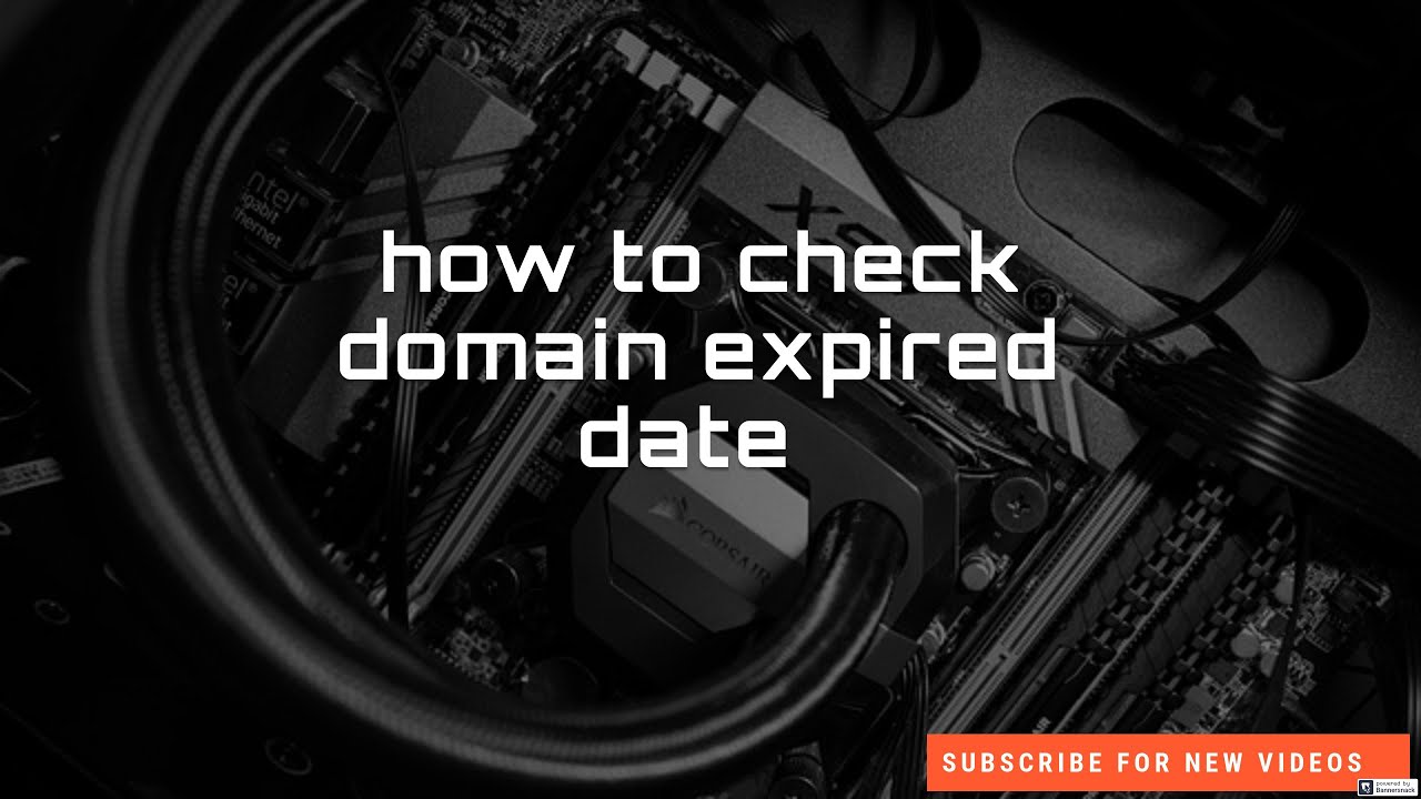 How To Check Website Domain Expired Date And Who Is Hosting Website ...