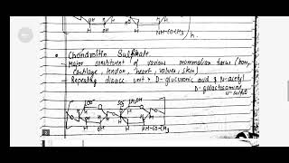 Detail and handwritten notes of MUCOPOLYSACCHARIDES and types(with structure) #bsc #biochemistry