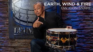 Earth, Wind \u0026 Fire Member Ralph Johnson Showing Off The New ICON Snare Drum From DW