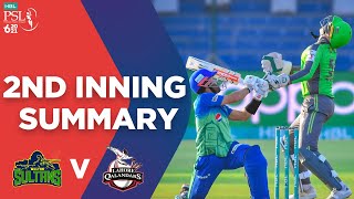 PSL2021 | 2nd Inning Summary | Multan Sultans vs Lahore Qalandars | Match 7 | HBL PSL 6 | MG2T