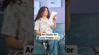 Hacks for lazy Artist’s 👩‍🎨😅 #artist #arthack #diy #shorts #painting